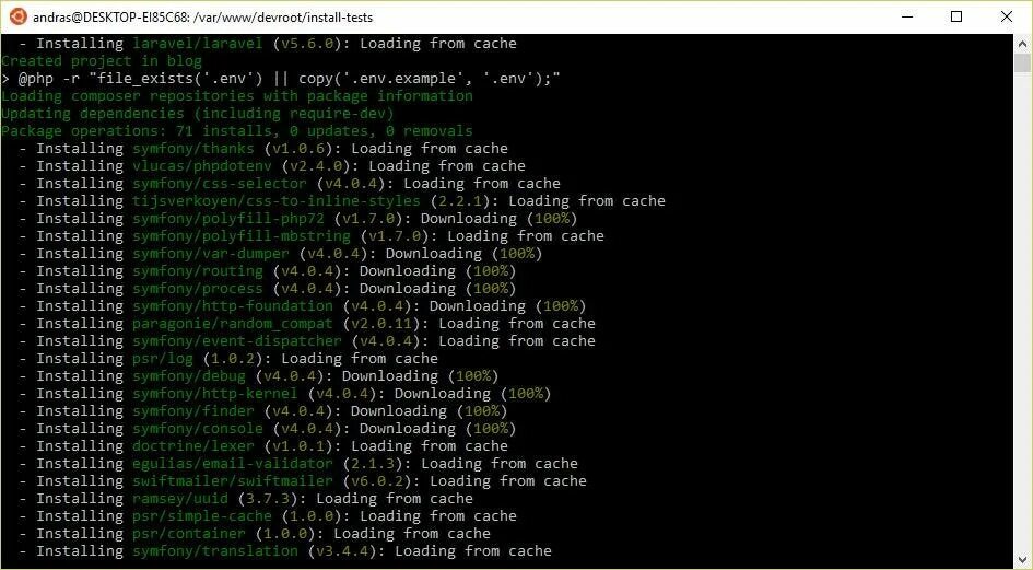 Building php