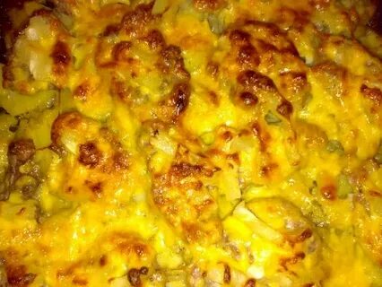 Кабачки с картошкой в майонезе