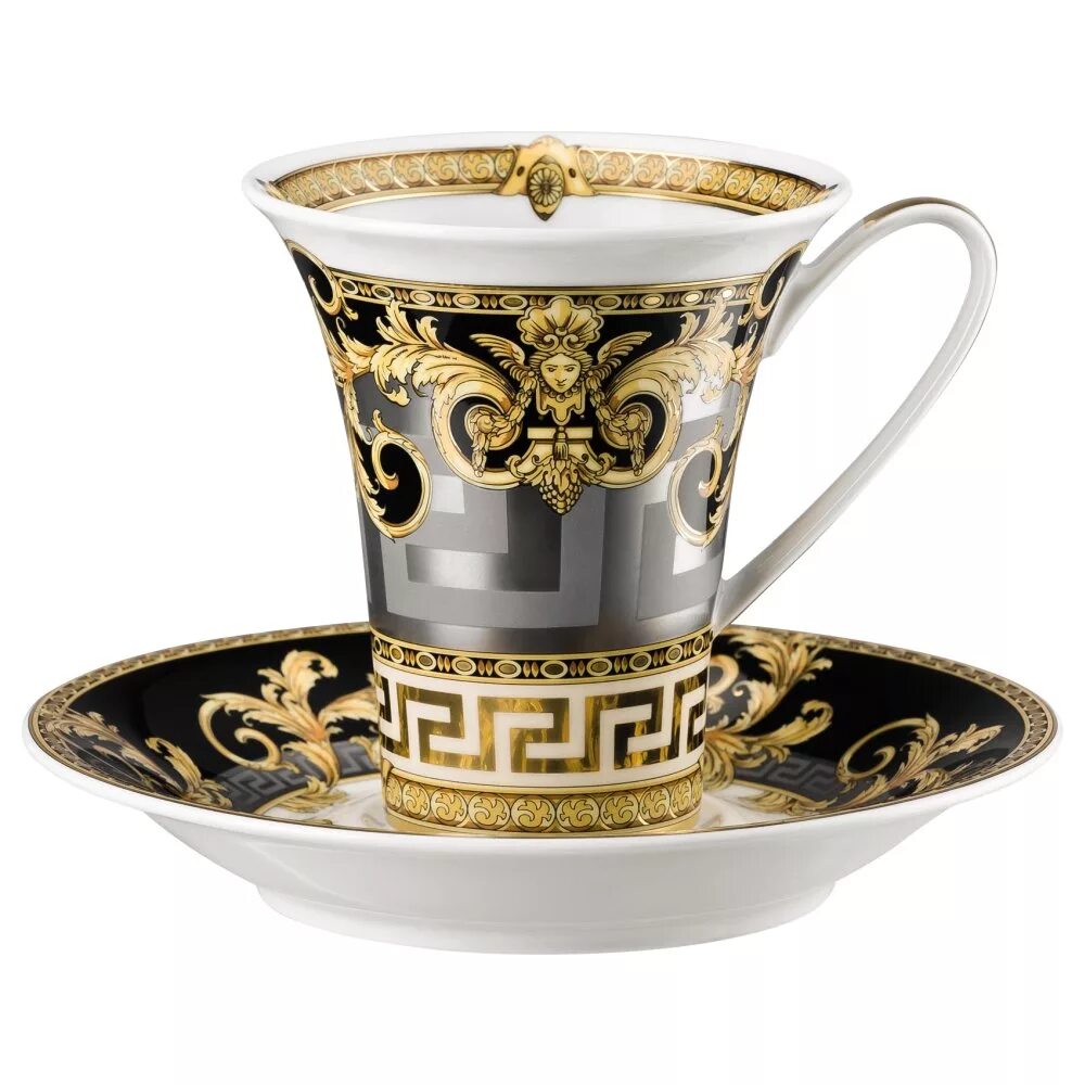 Фарфоровые кофейные чашки. Rosenthal Versace. Элитный фарфор Розенталь Версаче. Чашки Версаче Версаче кофейные. Кофейная пара Versace Rosenthal Medusa Ikarus 180.