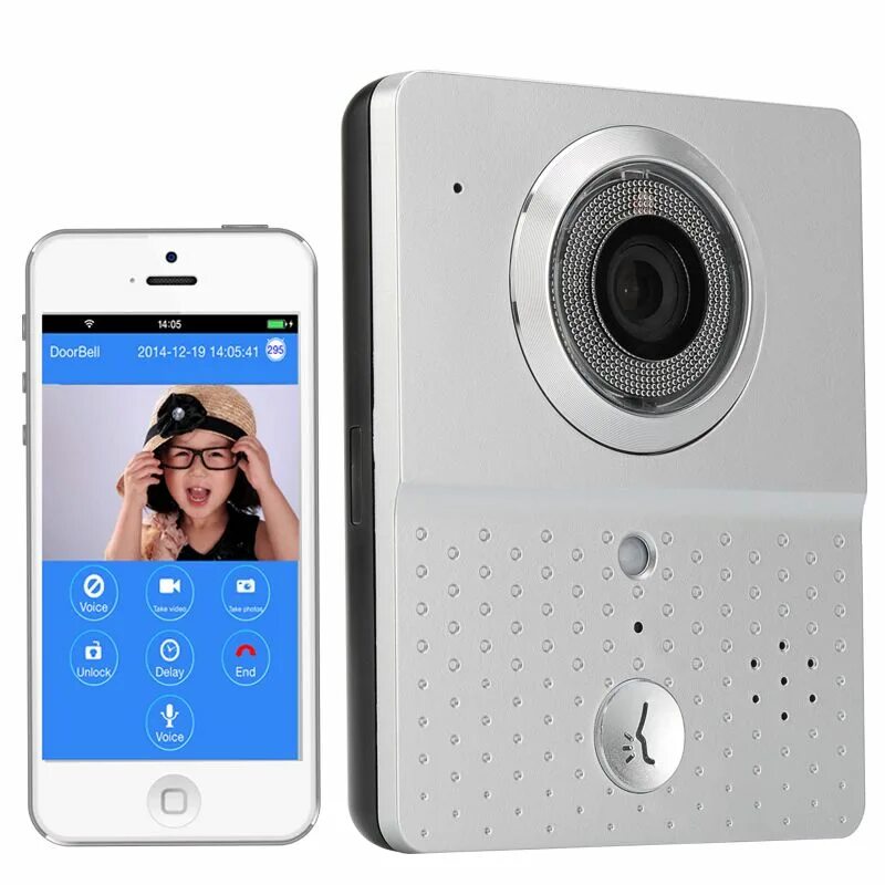Домофон смартфон. Wifi doorbell. домофон айфон.