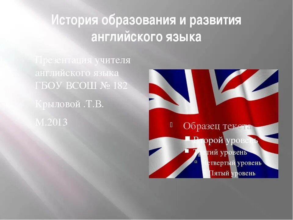 Совершенствование английского языка. История английского языка. Происхождение английского языка. История возникновения и развития английского языка. Предмет история по английскому