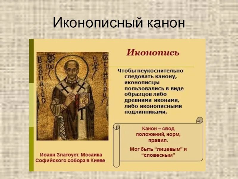 Что такое канон кратко. Что такое канон кратко