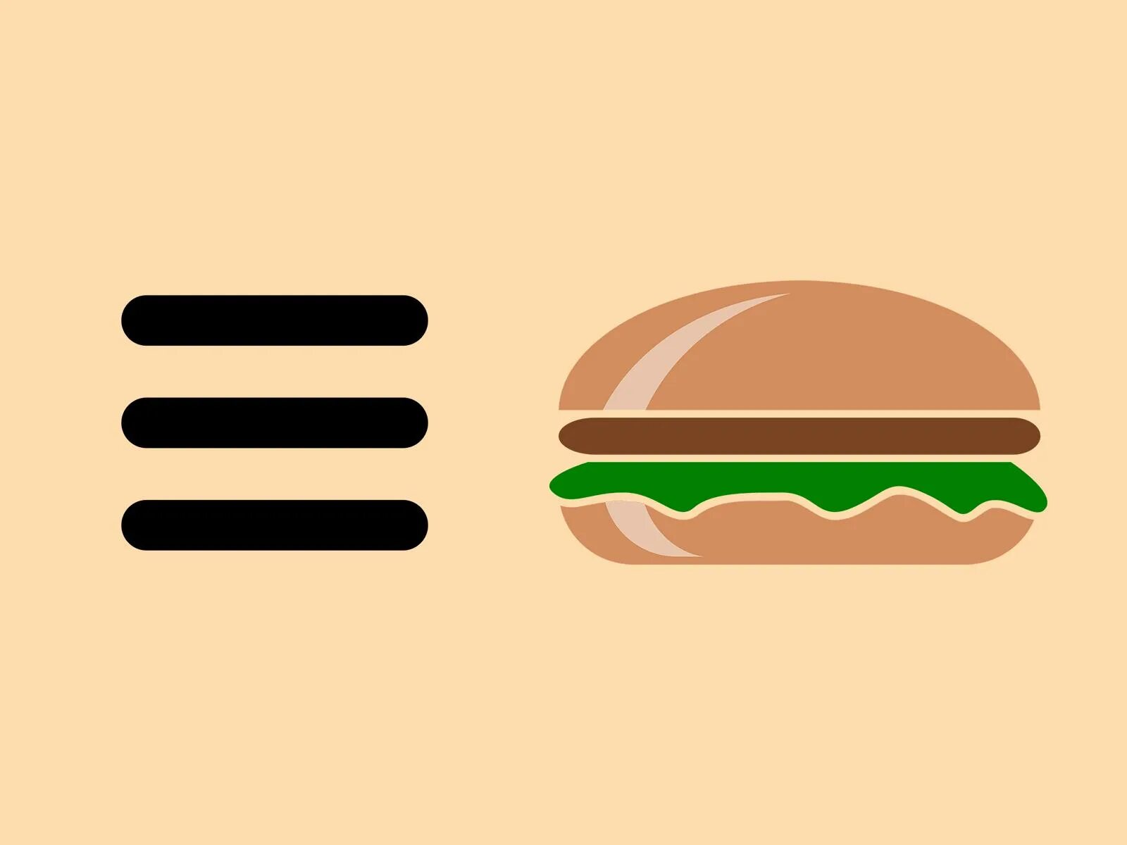Hamburger menu