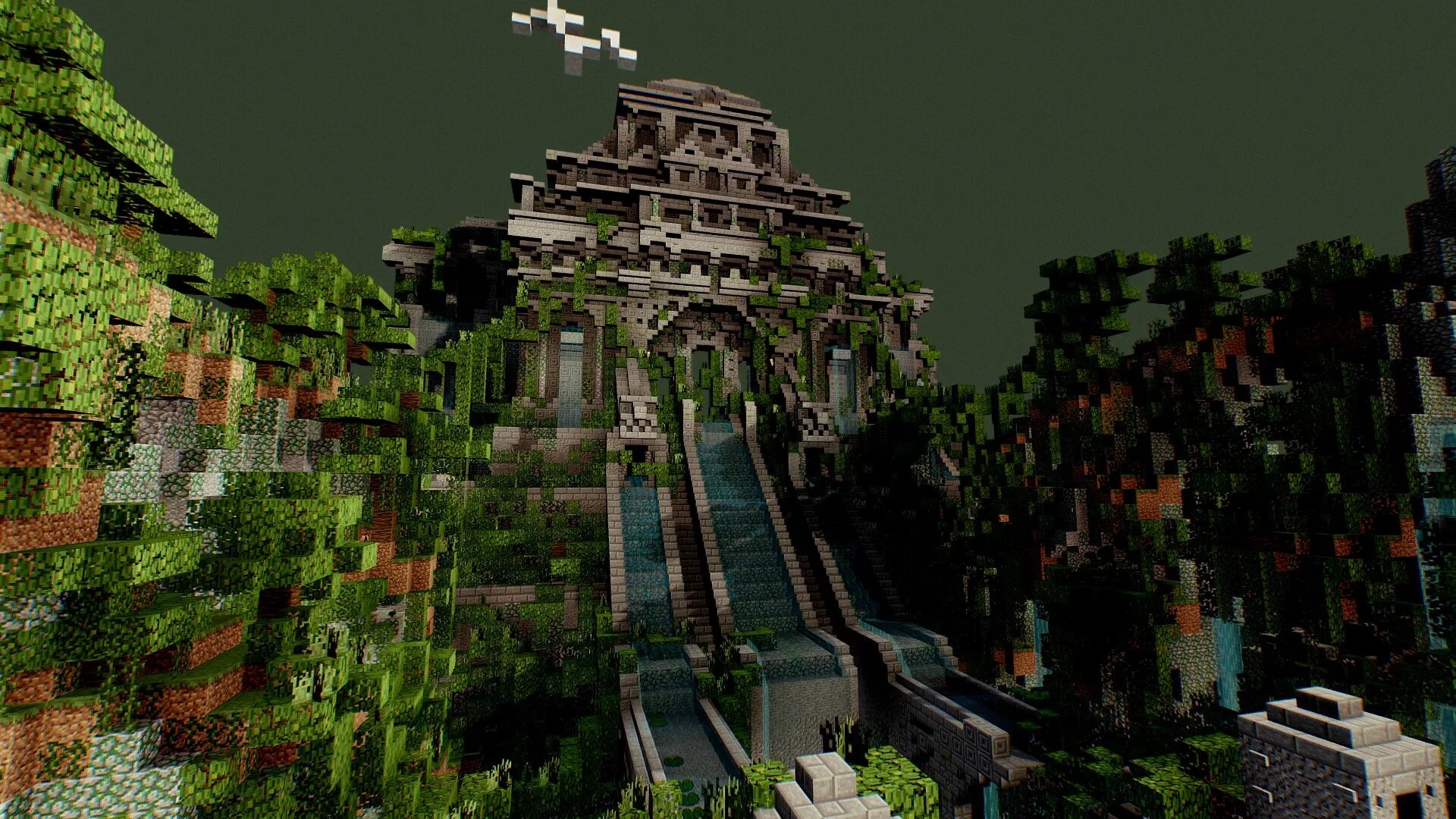 Temples minecraft. Джунглевый храм в майнкрафт. Храм в джунглях в майнкрафт. Биом джунгли в майнкрафт. Майнкрафт 1.3.1 храм джунглей.