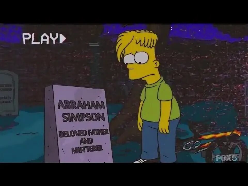 Past live slow. Барт симпсон дед инсайд. Симпсоны могила. Барт симпсон взрослый. Simpsons на кладбище.