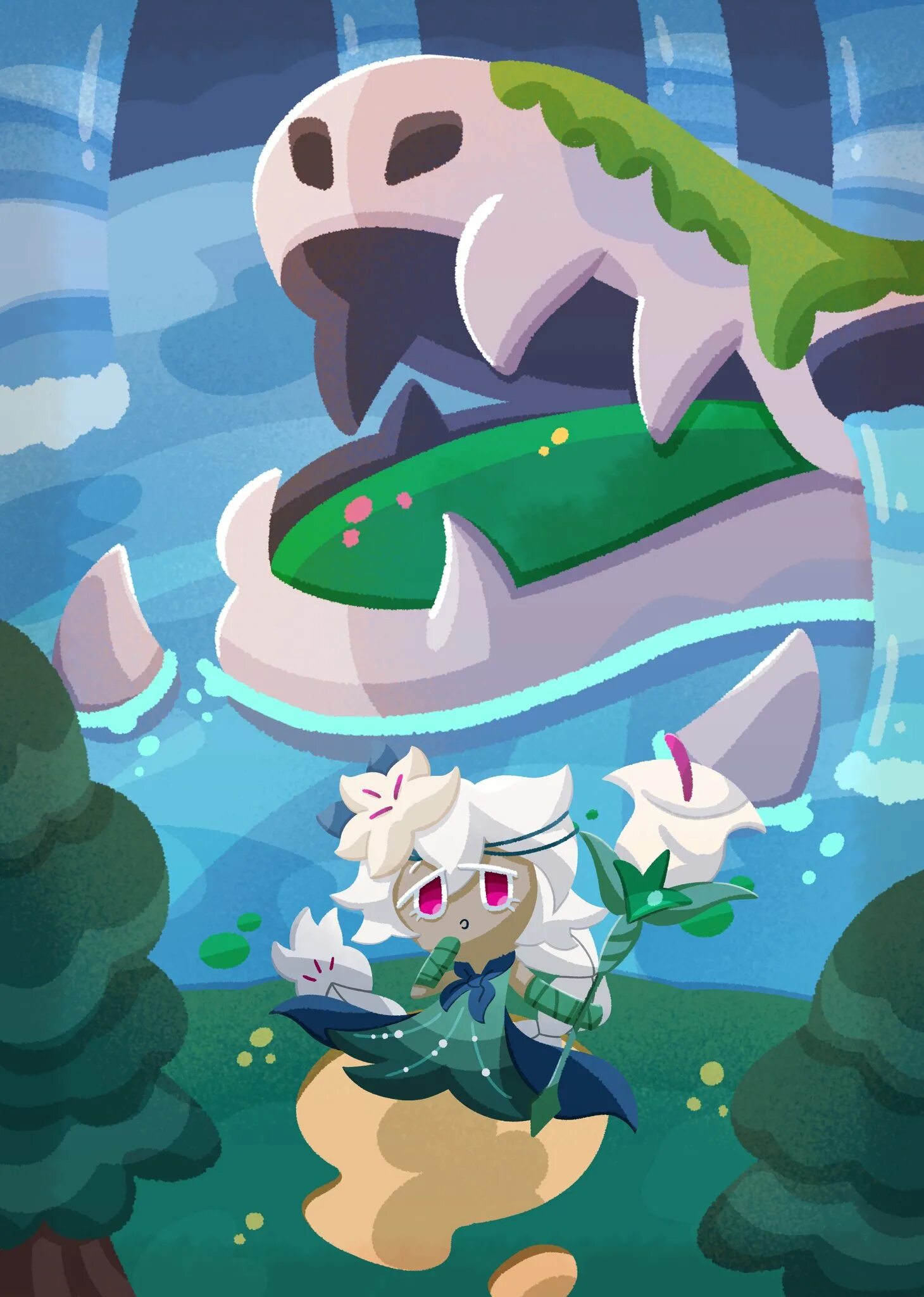 White lily cookie run. Cookie run kingdom white lily cookie. белая лилия куки ран. куки ран ванилла и лилия.
