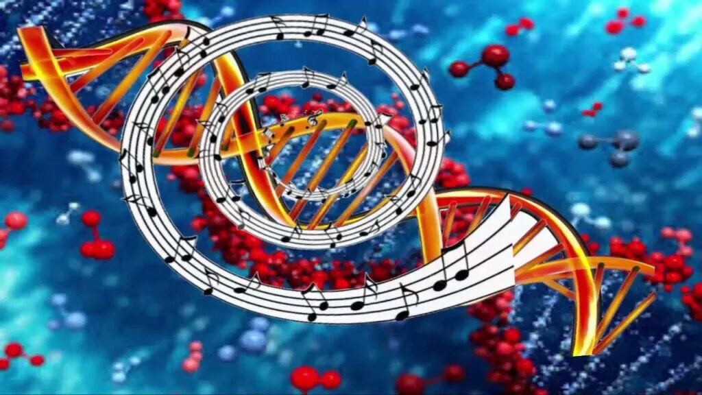 Музыкальное ДНК. ДНК космос. 12 Спиралей ДНК. Мелодия ДНК человека.