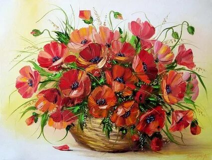 Корзина маков
