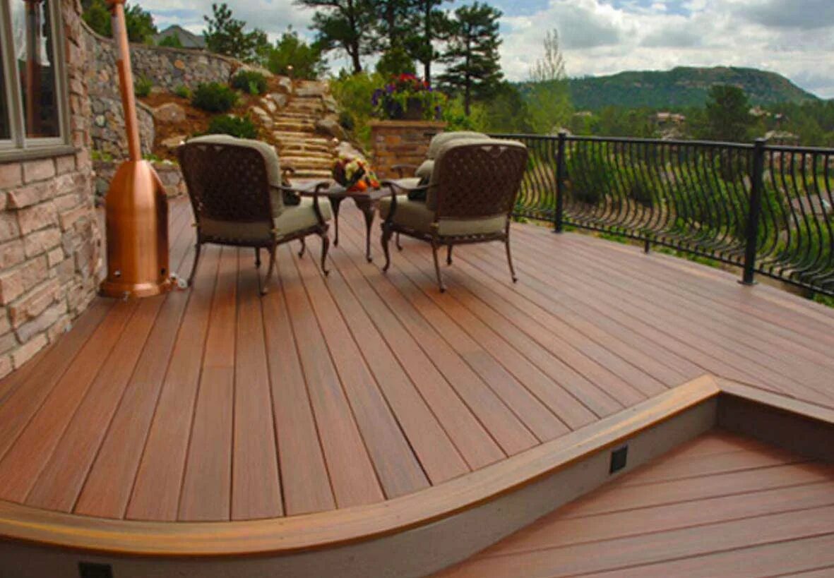 Крыльцо дпк. Патио газибо террас газебо. Круг веранда. Террасная доска полукругом. Патио декинг.