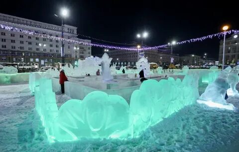 Манжерок ледовый городок 2024