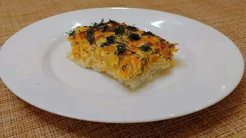 Запеканка с рыбой и овощами