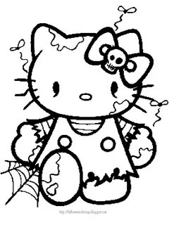 Раскрашенная hello kitty