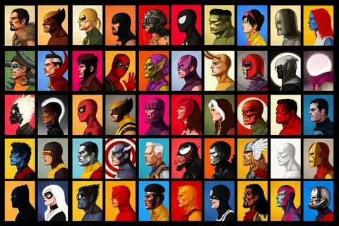 Colorful characters