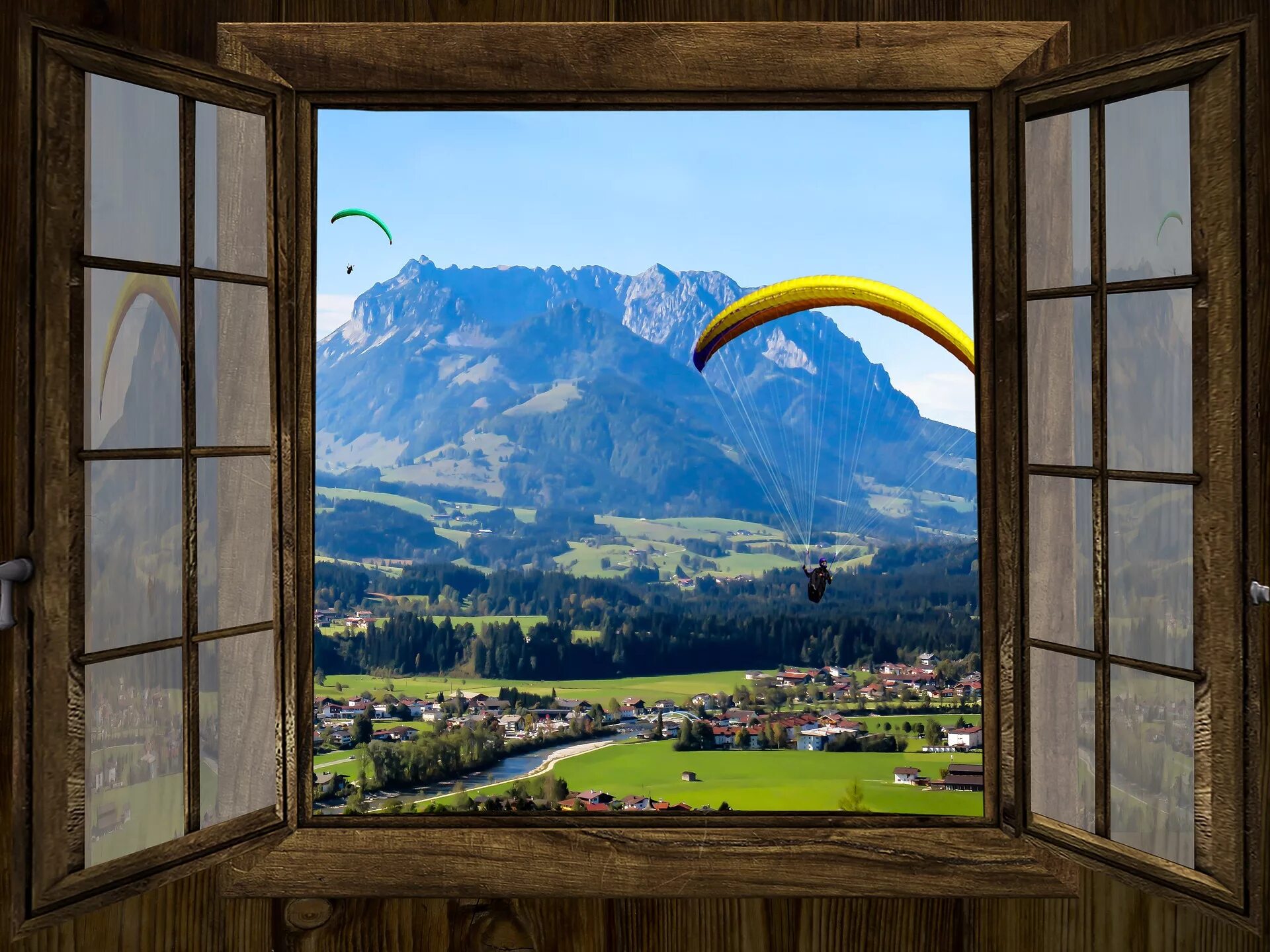 The windows is open