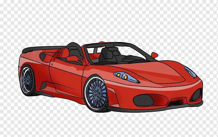 Нарисуй красный автомобиль. Ferrari f430 Challenge. Ferrari f430 без крыши. Автомобиль мультяшный. Мультяшный гоночный автомобиль.