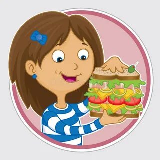 I eat a sandwich