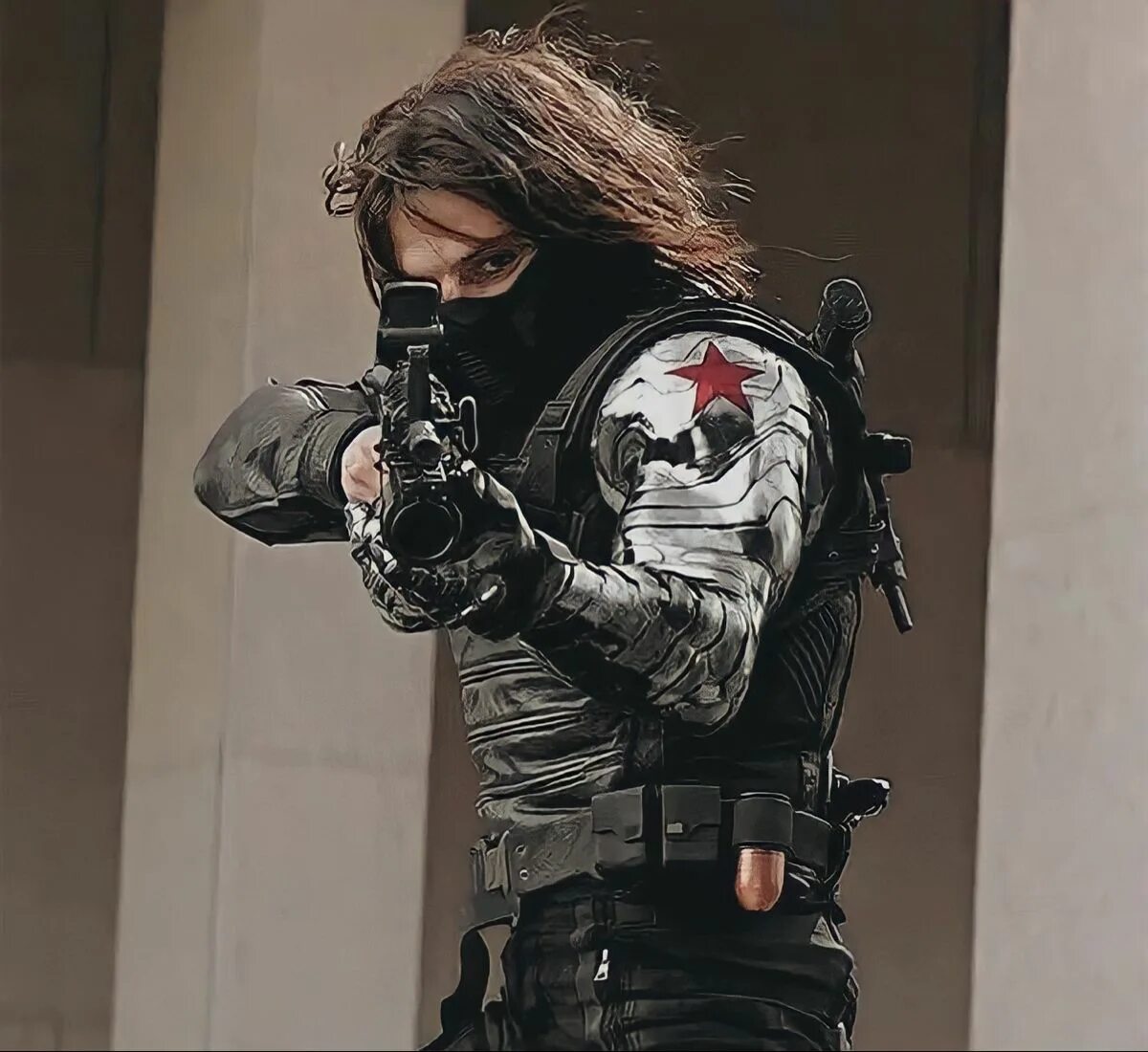I want that red star as a tattoo on my left shoulder in dedication to Bucky XD W