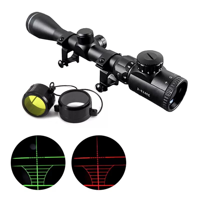 Прицел оптический 3-9x 50mm Red/Green mil-Dot Sight illuminated Optics Hunting Sniper scope sr2g. Прицел Рифлескопе оптический 3-9. Оптический прицел с сеткой mil- Dot с подсветкой. Mil-Dot Sniper scope.