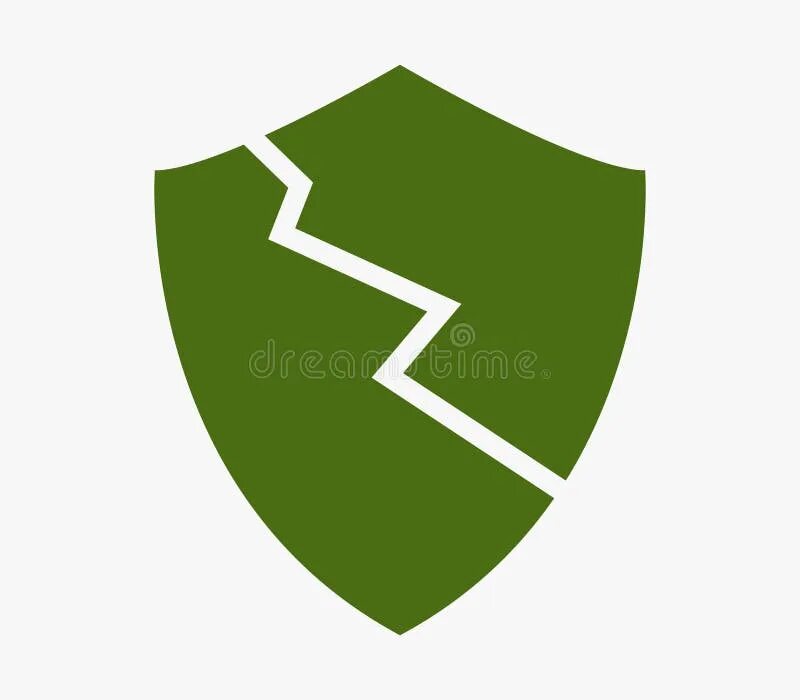 Broken shield