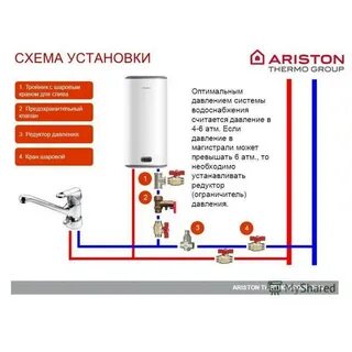 Схема монтажа бойлера