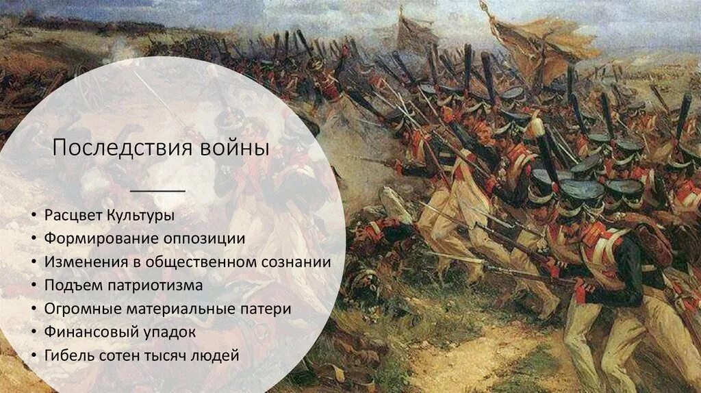 Причины войны 1812 года между россией. Последствия Отечественной войны 1812.