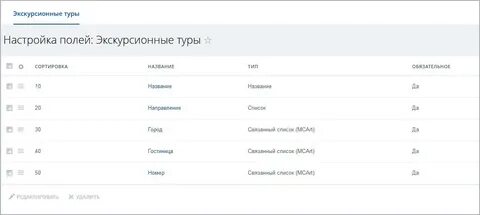 Зависимые поля