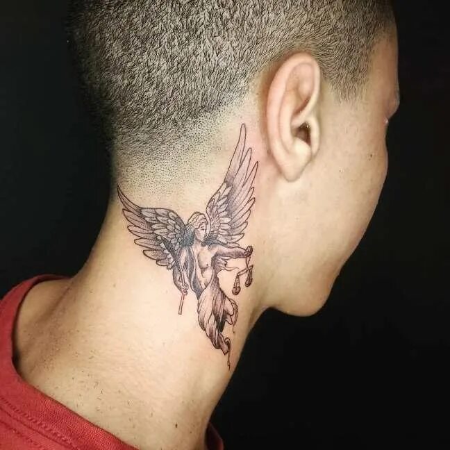 Крылья на шею тату фото 100 Best Angel Tattoos for Men and Women Neck tattoo for guys, Neck tattoo, Best
