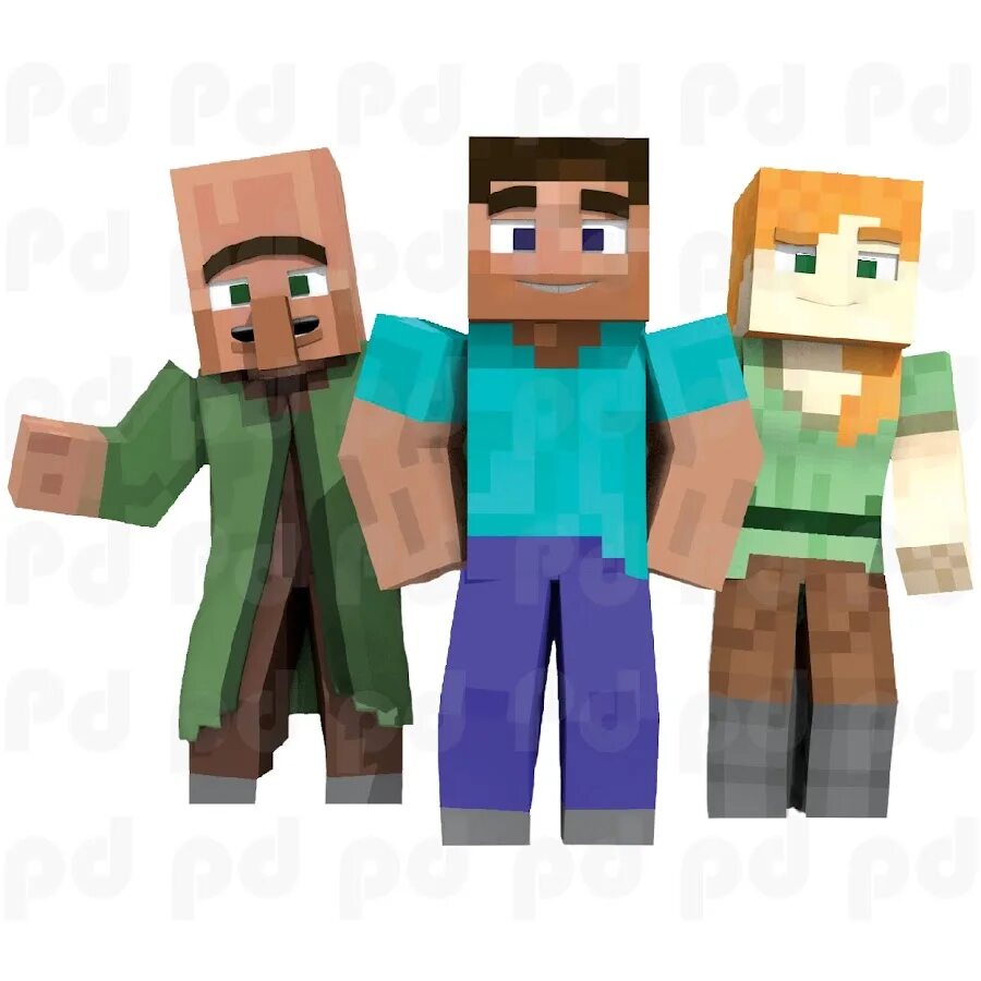 Minecraft steve alex