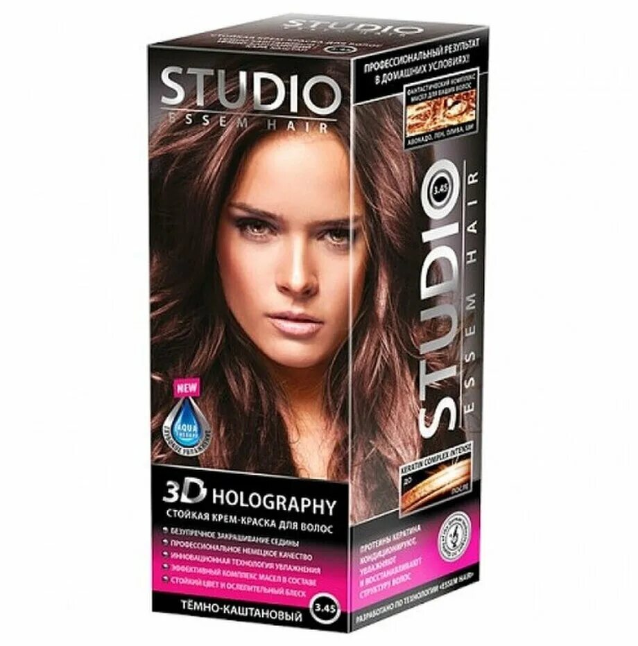 Д3 для волос. Краска Studio professional 3d Holography. Студио краска для волос голографик 90.105. 6.45 Каштан студио краска для волос. Студио 3д краска для волос 7.16.