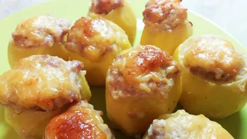 Картошка фаршированная мясом рецепт