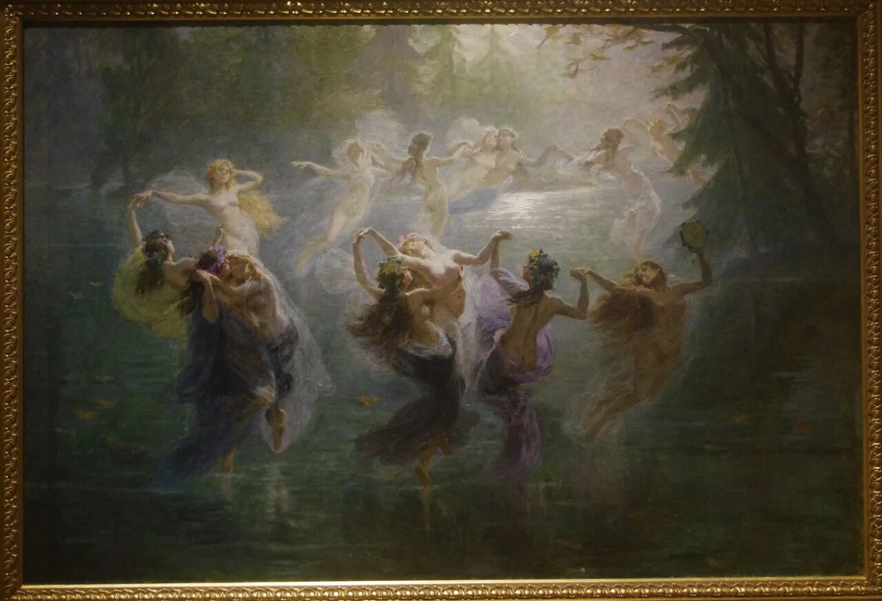 Танцы в древности. Bartolomeo Giuliano (1825 – 1909)Италия. Бартоломео Джулиано. Вилы, 1906. Нимфы океаниды.