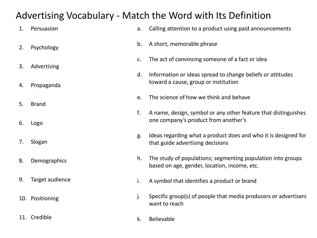 Advertising Vocabulary. Advertisement Vocabulary. Vocabulary for advertisement. Advertising Vocabulary Worksheet.