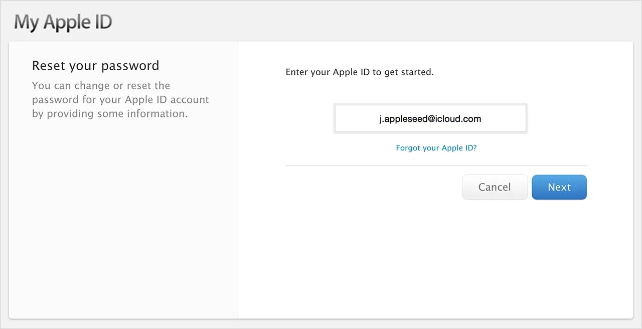 Password for your account