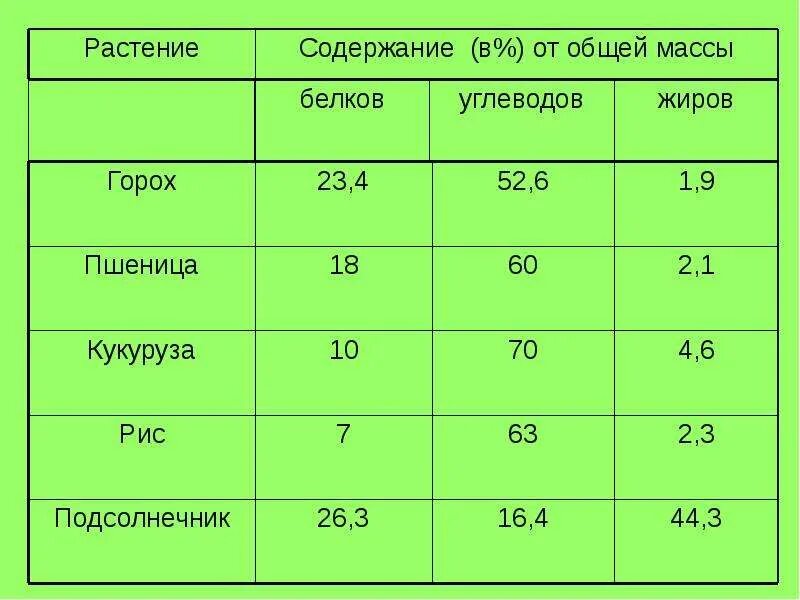 Горох это углеводы или белки. Химический состав растений. Содержание белков в горохе. Содержание белка в горохе. Cjlth;FYBT ,tkuf d ujhj[t.