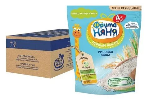 Безмолочная каша фрутоняня