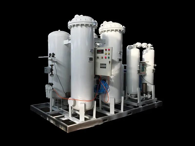Установка получения азота. Мембранный газоразделительный блок. криогенный блок. криогенная установка.