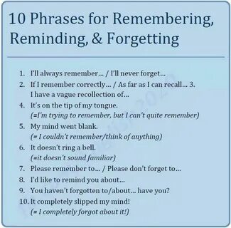 Remember remind