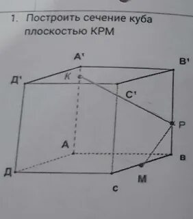 Пересечение куба плоскостью