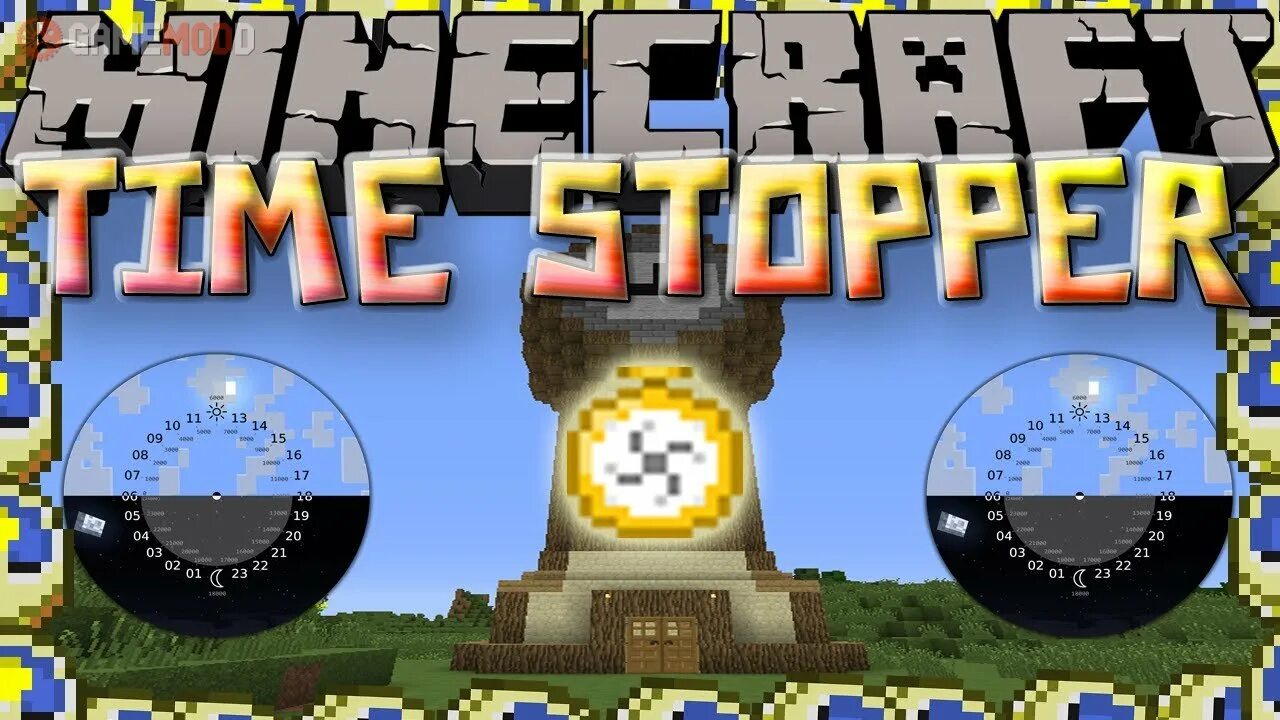 Mod time. Майнкрафт time stop mod. мод на остановку времени. стоп тайм мод часы. мод на ускорение времени.