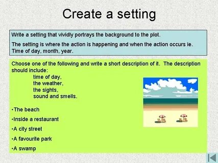 Write settings