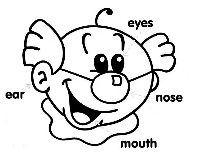 Eyes ears mouth nose. Hair eyes ears nose mouth. eyes ears mouth nose worksheets. eyes nose mouth ears раскраска для детей.