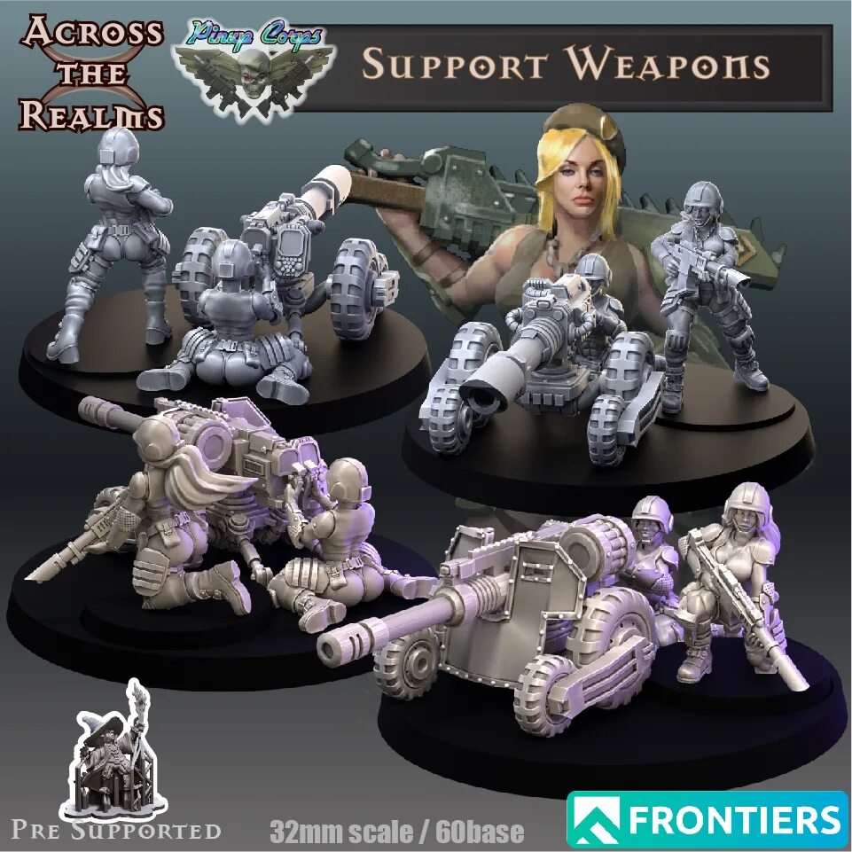 41th Elite Corps Miniature. Pin up support. Support Weapons. Weapon support System tau.