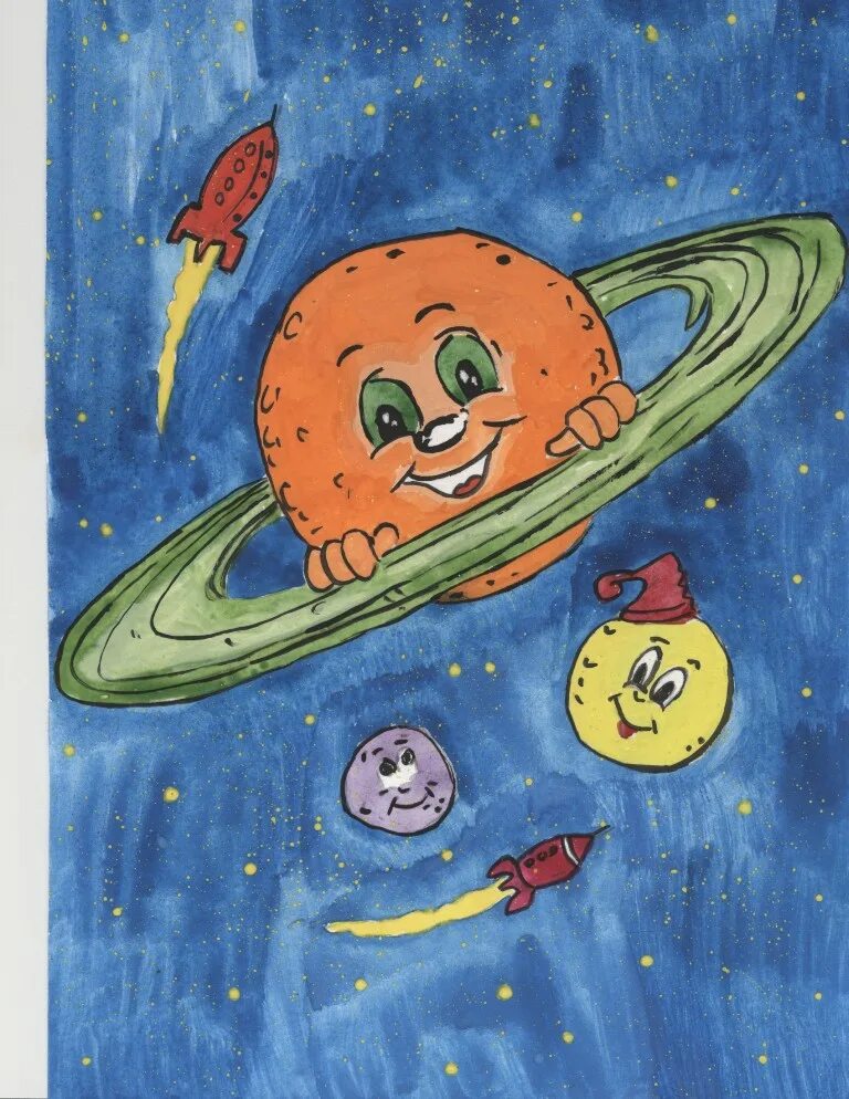 Детский рисунок на тему космос. Космос глазами детей. Рисунок на тему космос. Композиция на тему космос. Рисование на тему космос.
