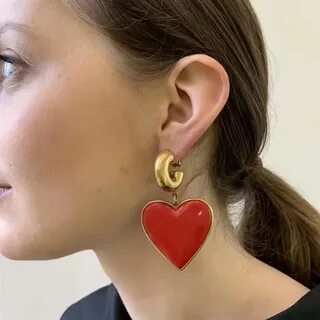 Сережки сердце