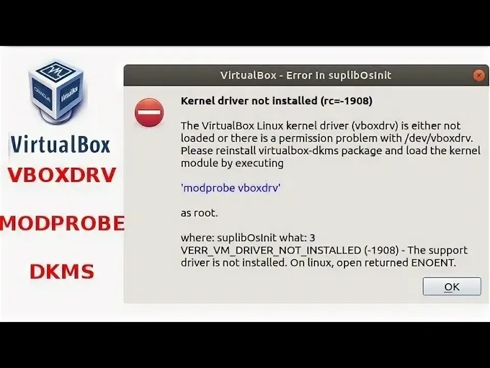Kernel driver not installed. Kernel driver not installed rc 1908 virtualbox. kernel driver. error kernel driver not installed 1908. esys ошибка 1908.