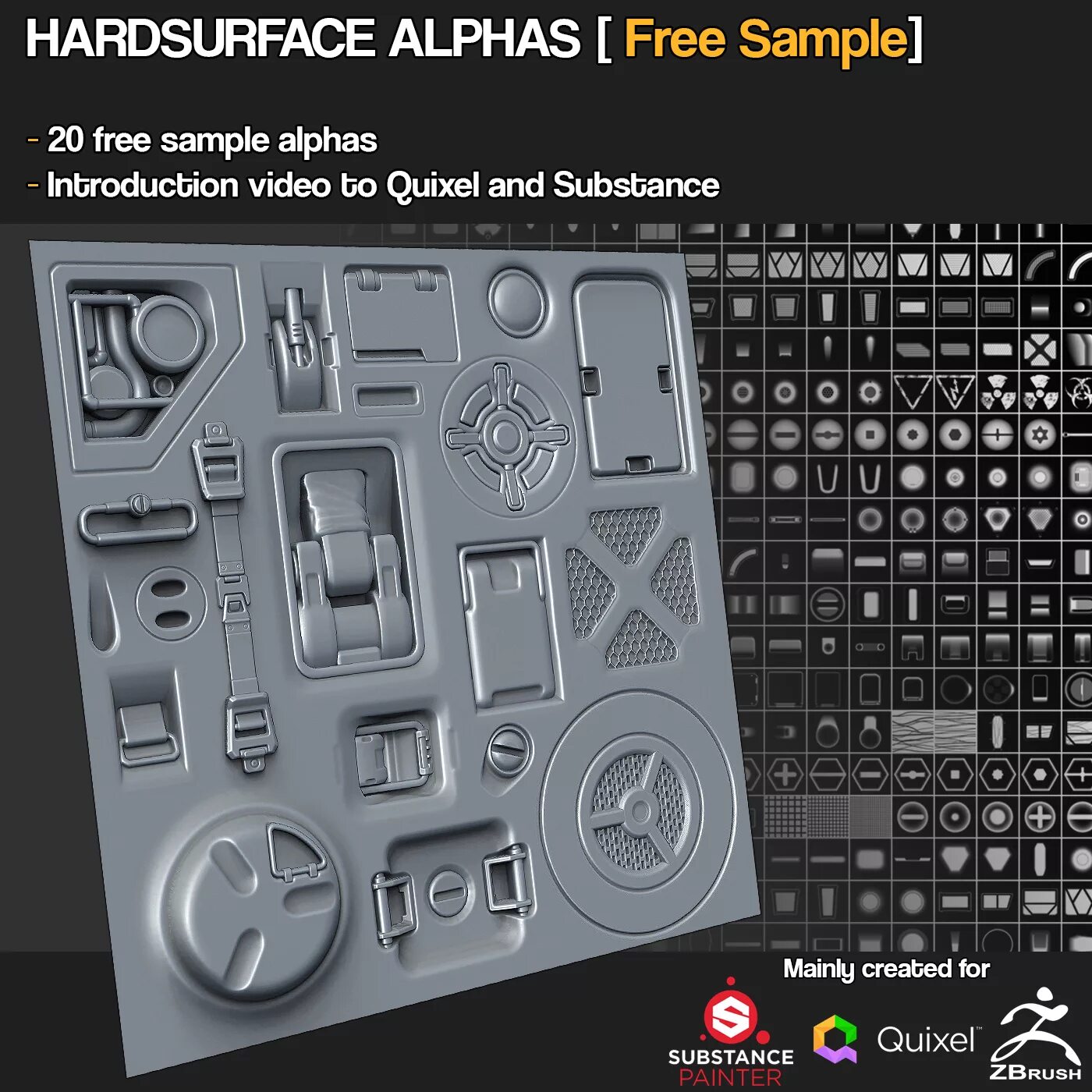 Www alphas ru. Hard surface кисти для substance. Кисти для Zbrush hard surface. Hard surface Alpha. Альфа карты для Zbrush.