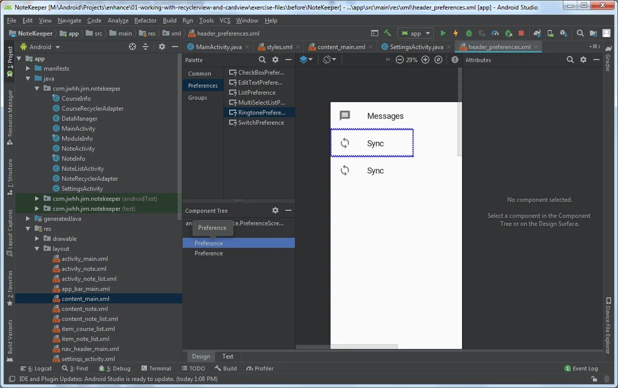 Android studio projects. Android studio preferences. консоль андроид студио. component tree android studio. design editor android studio.