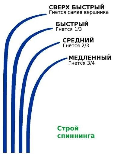 Средне быстрый строй спиннинга. Medium fast строй спиннинга. extra fast строй спиннинга. средне медленный строй удилища.