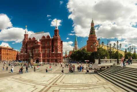 Red square in the centre