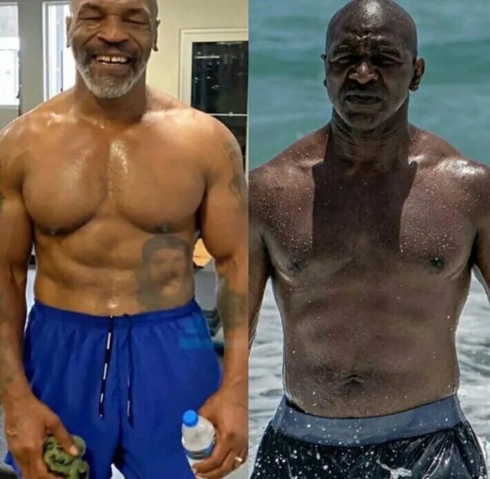 Майк Тайсон 2020. Mike Tyson 2020. Эвандер Холифилд Телосложение сейчас. Тайсон сейчас форма. Сколько сейчас лет майк тайсону